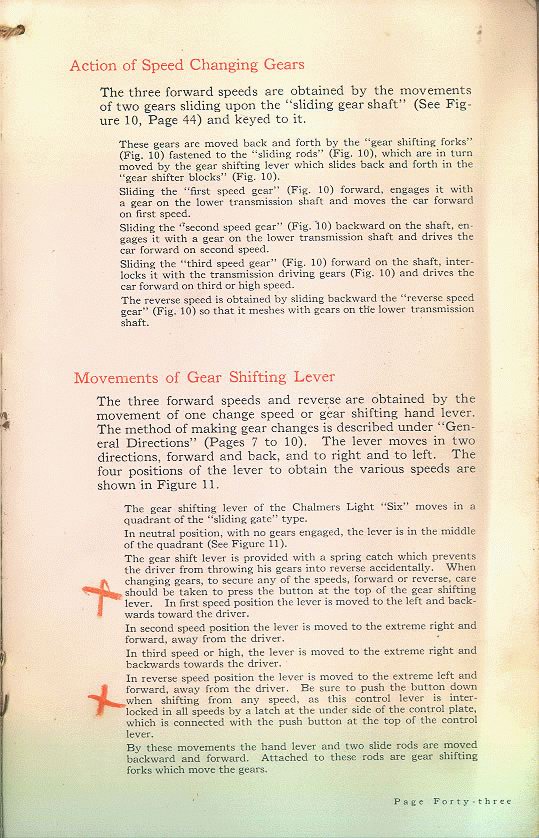 1915 Chalmers Book of Instructions Page 22